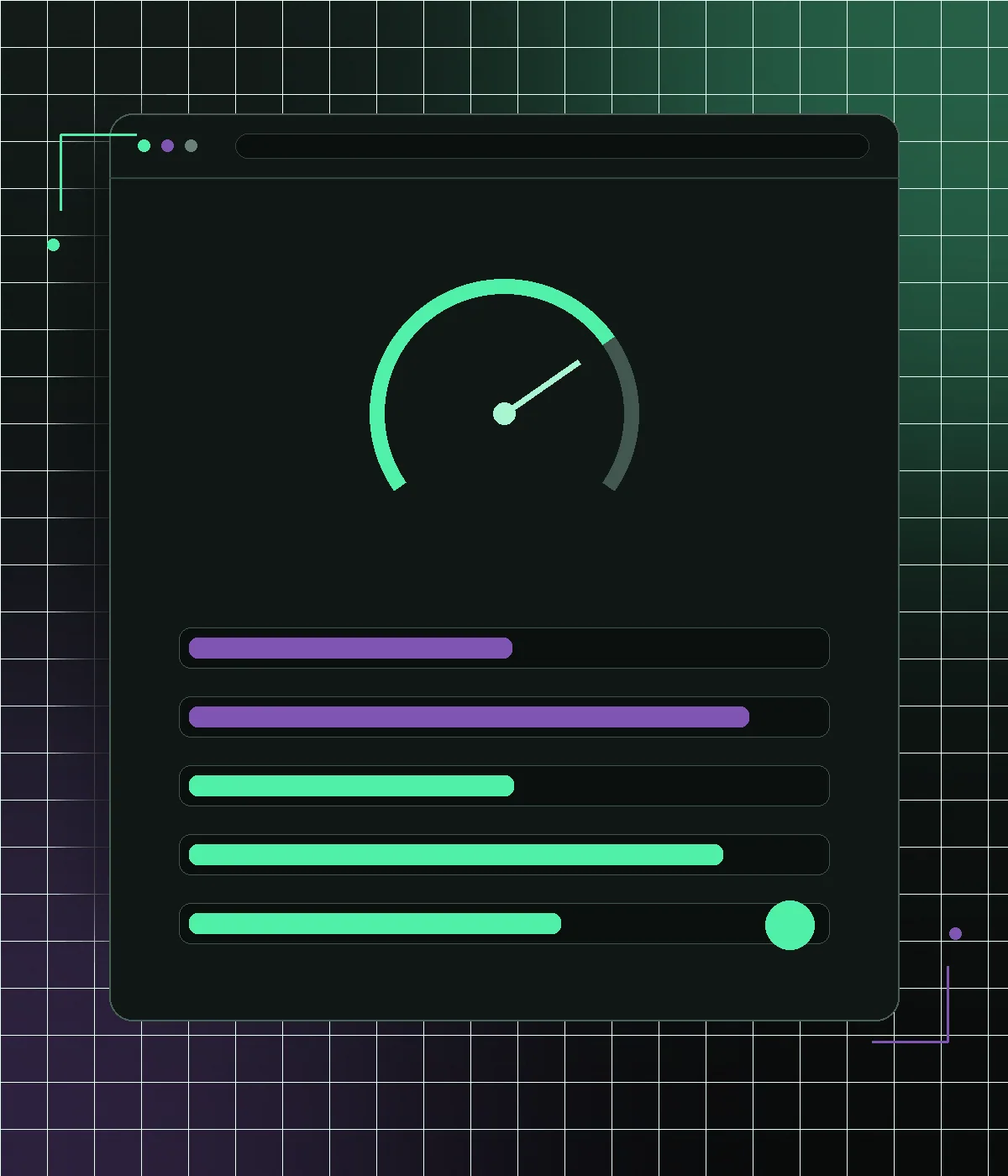 Product page performance gauge showing a fast storefront