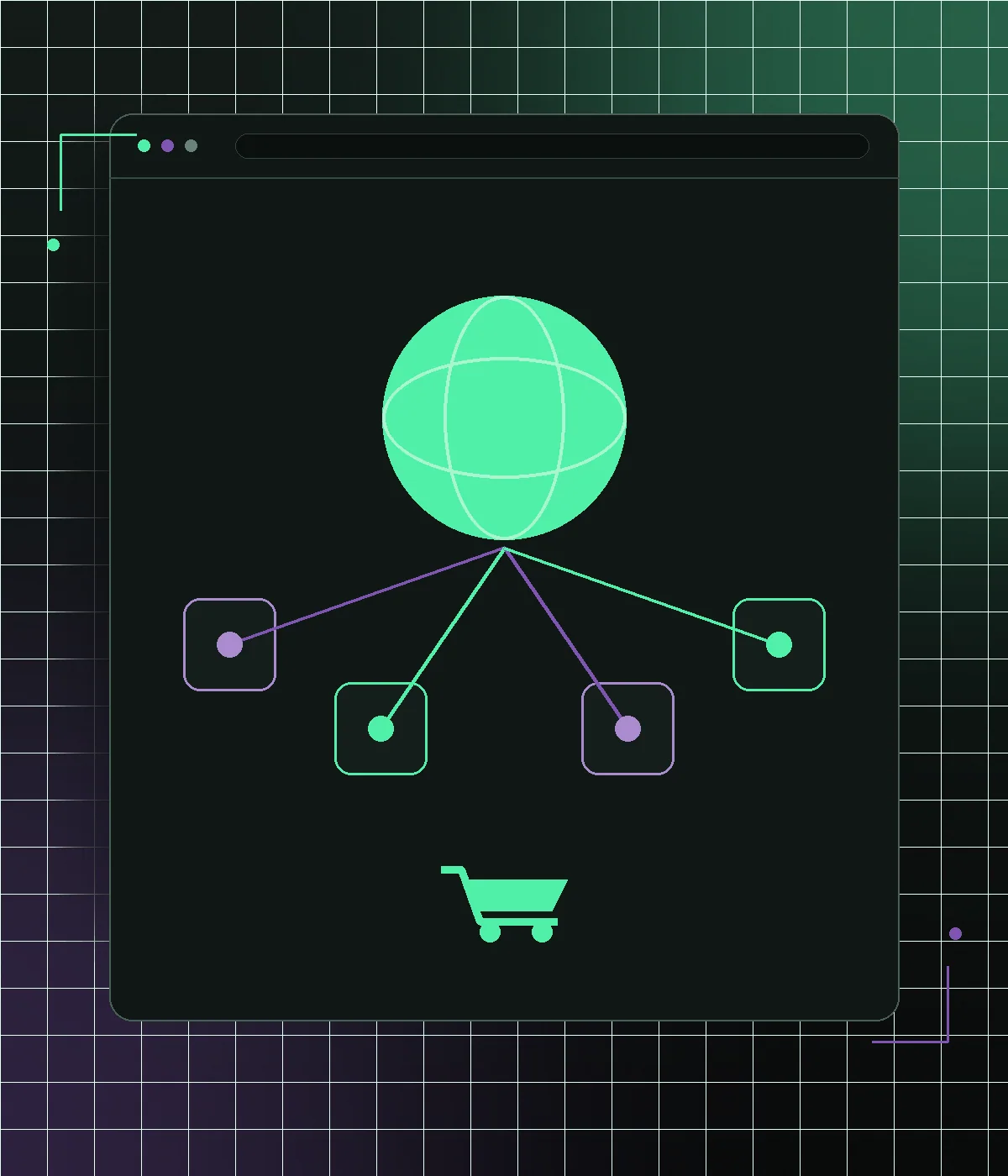 Social commerce channels connected to a central online store