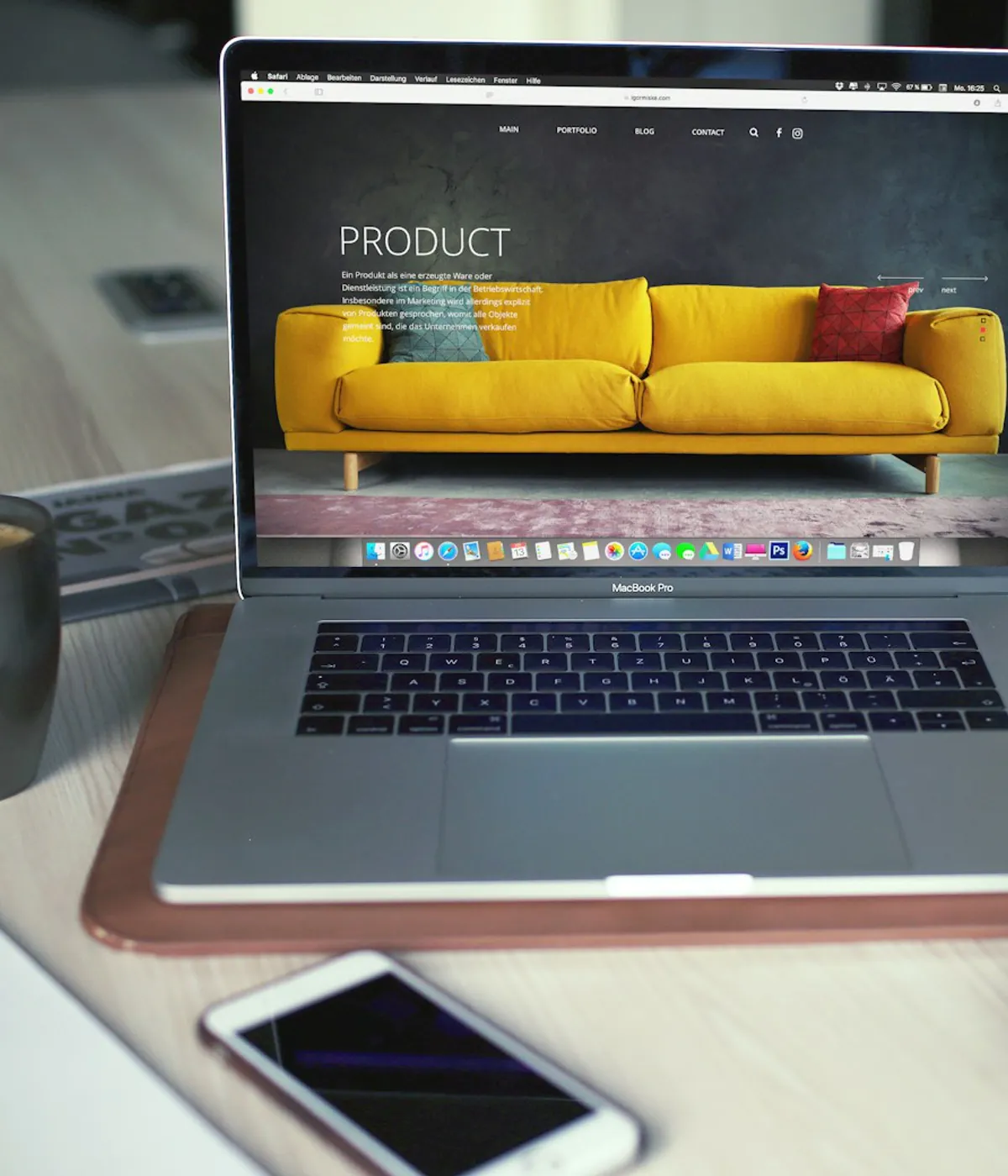 Modern web development workspace prepared for a frontend migration